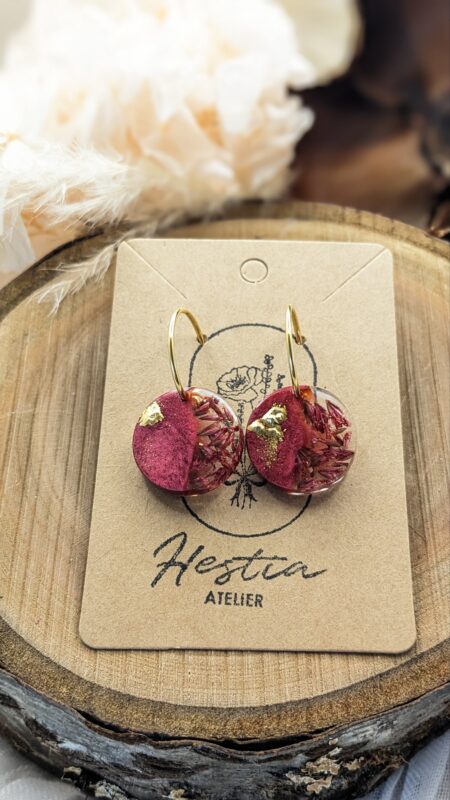 Boucles Théia M sur créoles – Image 2
