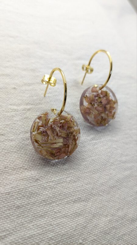 Boucles Théia sur créoles ouvertes – Image 3