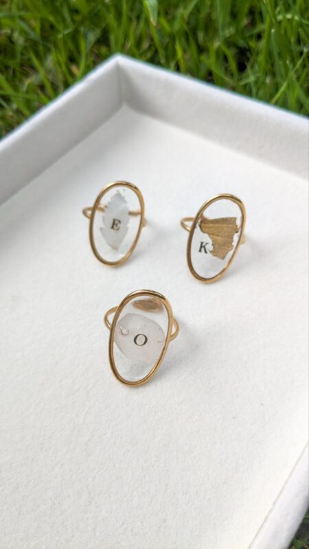 Bague ronde ou ovale personnalisable