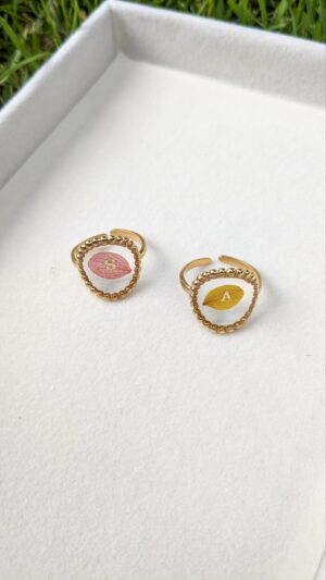 Bague ronde ou ovale personnalisable