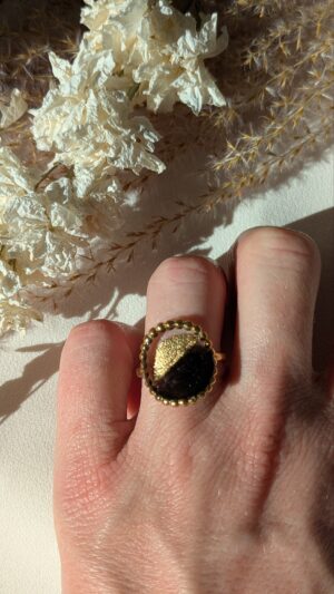 Bague ronde Onyx