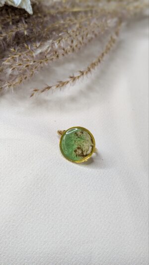 Bague médaillon Kiwi