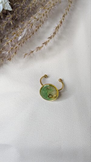 Bague médaillon Kiwi